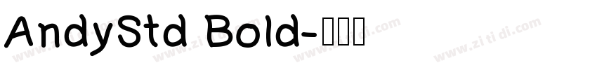 AndyStd Bold字体转换